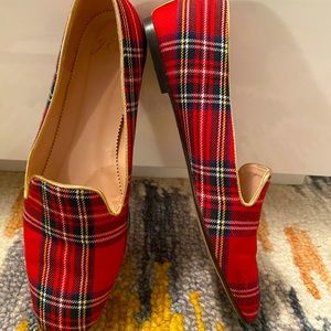 J.Crew plaid woven loafers
